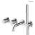 Oltens HAMNES bateria wannowa podtynkowa 4-otworowa chrom 34107100