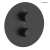 Oltens KATLA bateria wannowo-prysznicowa podtynkowa termostatyczna czarny mat 34600300