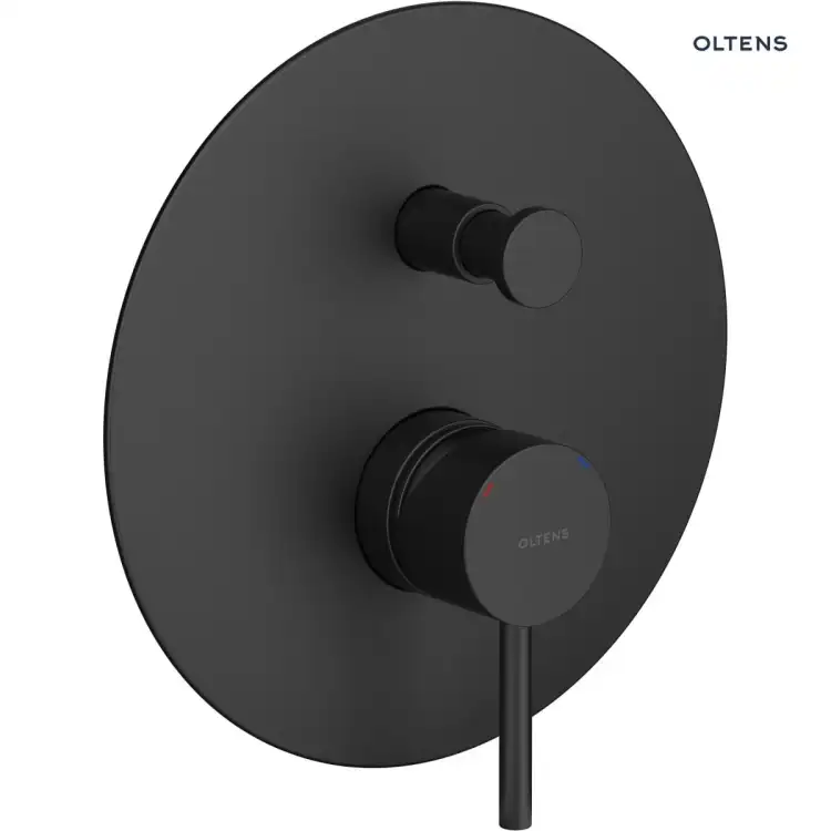 Oltens MOLLE bateria wannowo-prysznicowa podtynkowa czarny mat 34100300