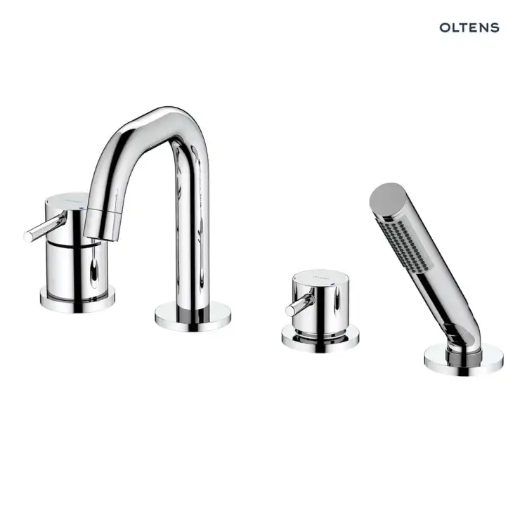 Oltens MOLLE bateria wannowa 4-otworowa chrom 34200100