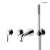Oltens MOLLE bateria wannowa podtynkowa 4-otworowa chrom 34105100