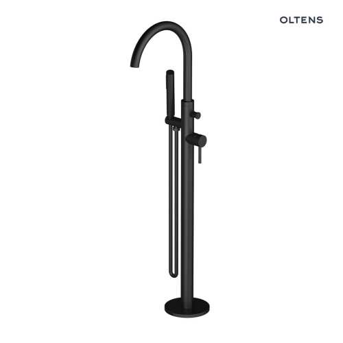 Oltens MOLLE bateria wannowa wolnostojąca czarny mat 34300300