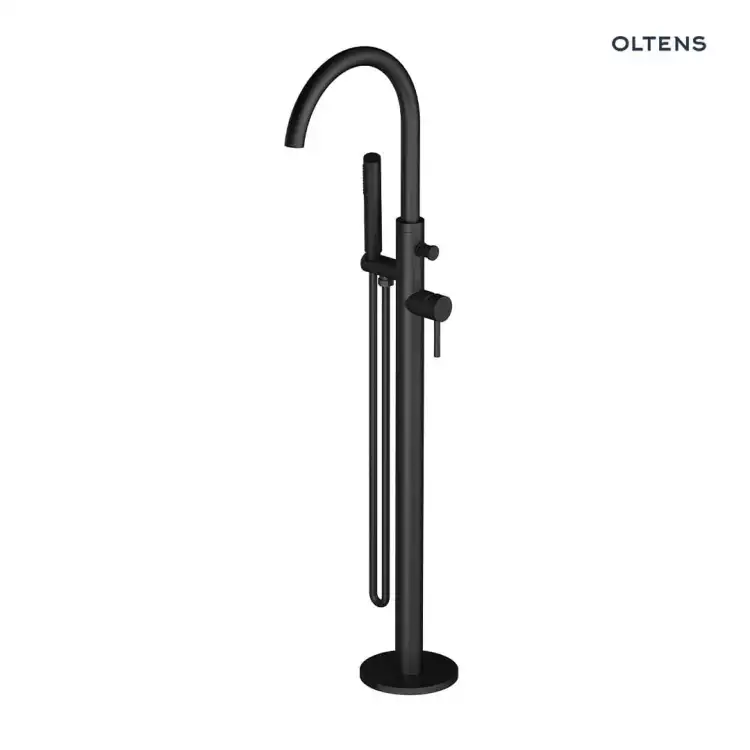 Oltens MOLLE bateria wannowa wolnostojąca czarny mat 34300300
