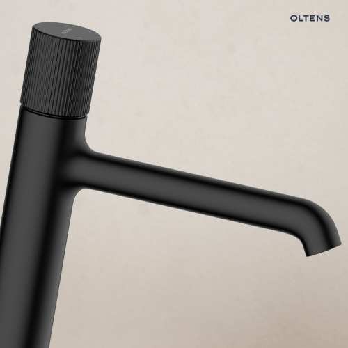 Oltens HAMNES bateria umywalkowa wysoka czarny mat 32402300