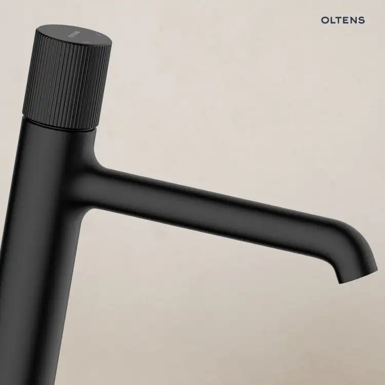 Oltens HAMNES bateria umywalkowa wysoka czarny mat 32402300