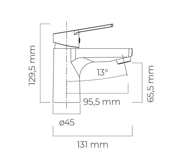 Oltens JOG bateria umywalkowa chrom 32304100