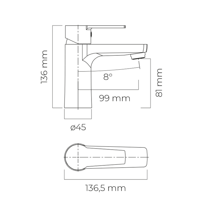 Oltens JOG bateria umywalkowa chrom 32303100