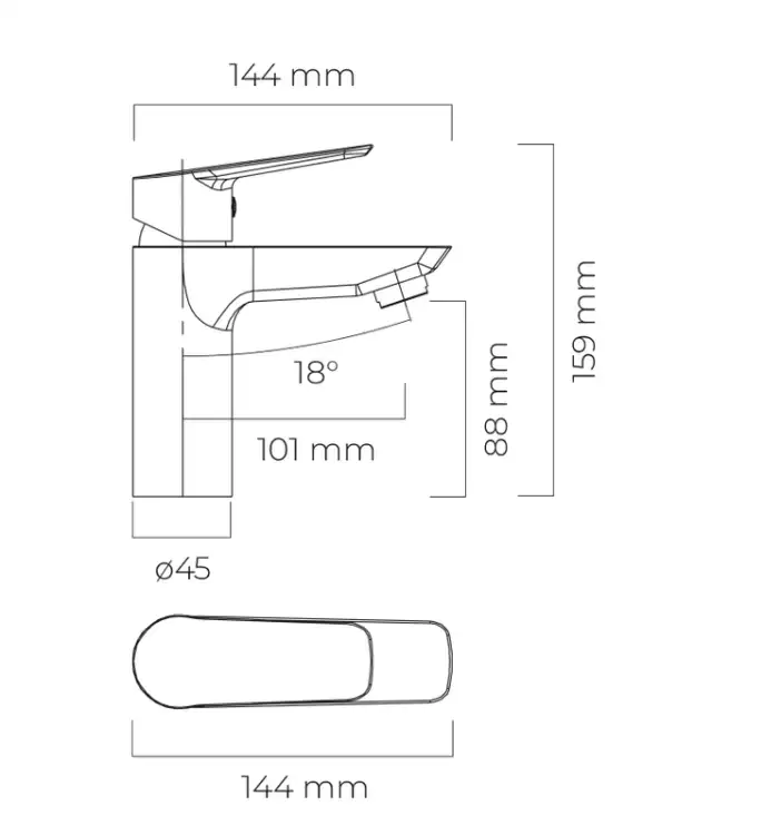 Oltens VERNAL bateria umywalkowa chrom 32305100