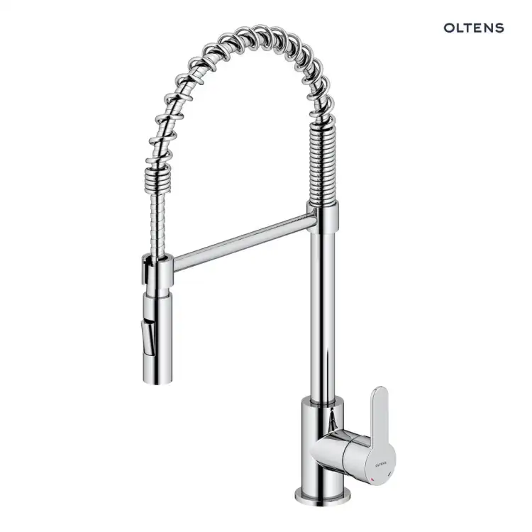 Oltens DUF bateria kuchenna stojąca z wyciąganą wylewką chrom 35203100