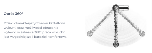 Oltens DUF bateria kuchenna stojąca z wyciąganą wylewką chrom 35202100