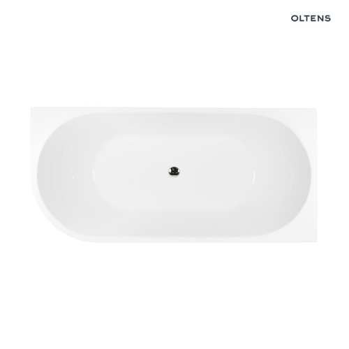 Oltens DELVA wanna wolnostojąca narożna 170x80 cm Prawa biała 11001000