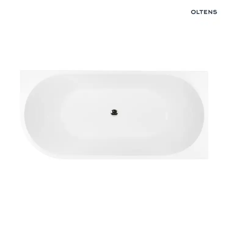 Oltens DELVA wanna wolnostojąca narożna 170x80 cm Prawa biała 11001000