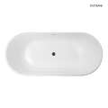 Oltens INGA wanna wolnostojąca 170x80 cm owalna akrylowa biały połysk 12004000