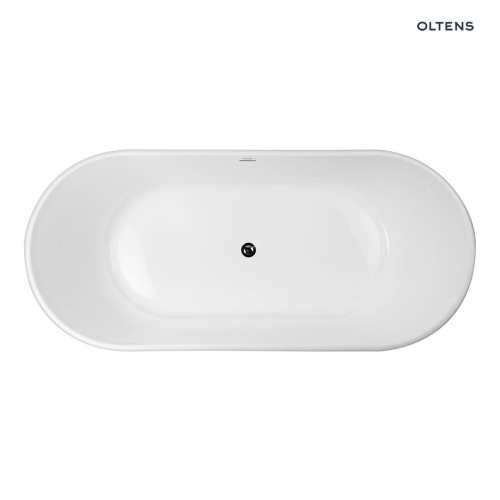 Oltens INGA wanna wolnostojąca 170x80 cm owalna akrylowa biały połysk 12004000