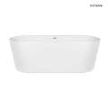 Oltens INGA wanna wolnostojąca 170x80 cm owalna akrylowa biały połysk 12004000