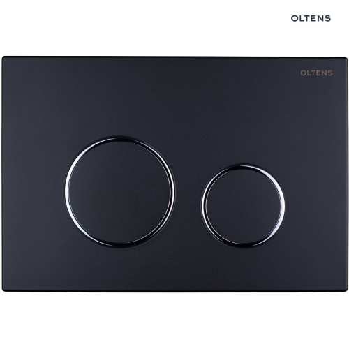 Oltens LULE przycisk spłukujący do WC czarny mat/chrom/czarny mat 57102300