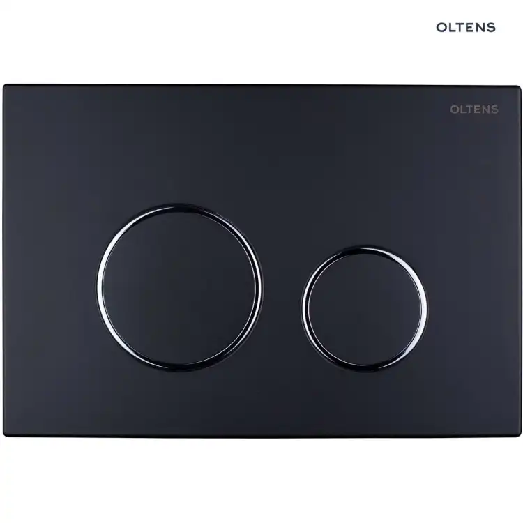 Oltens LULE przycisk spłukujący do WC czarny mat/chrom/czarny mat 57102300