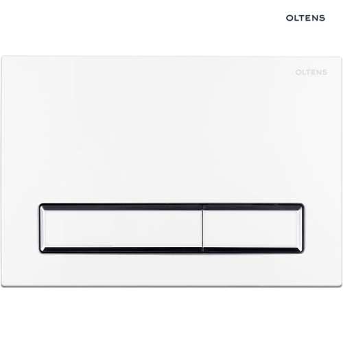 Oltens TORNE przycisk spłukujący do WC biały/chrom/biały 57103000