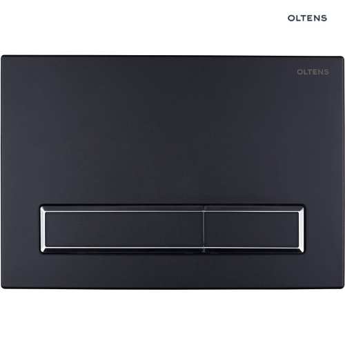 Oltens TORNE przycisk spłukujący do WC czarny mat/chrom/czarny mat 57101300