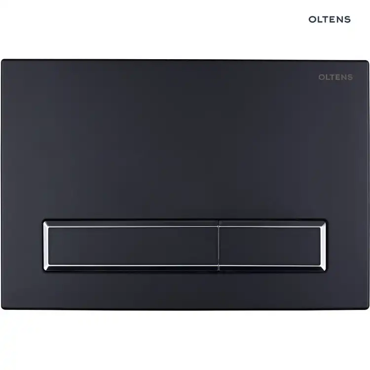 Oltens TORNE przycisk spłukujący do WC czarny mat/chrom/czarny mat 57101300