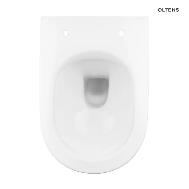 Oltens HAMNES Kort miska WC wisząca z deską wolnoopadającą Ovan Slim 42018000