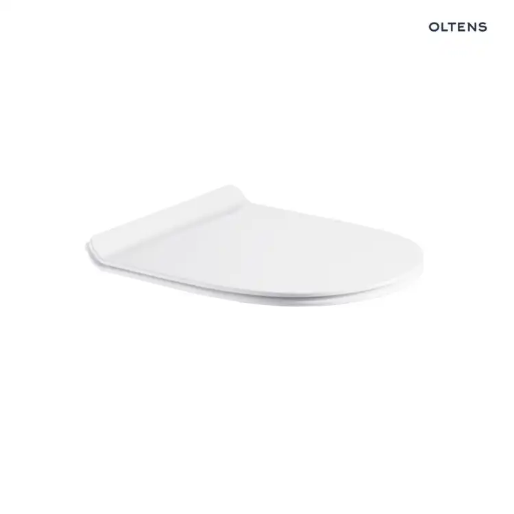Oltens HAMNES Kort miska WC wisząca PureRim z deską wolnoopadającą Slim 42012000