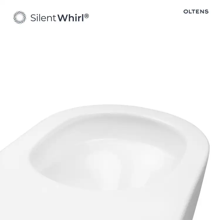 Oltens HAMNES Stille miska WC wisząca PureRim z deską wolnoopadającą biały 42023000