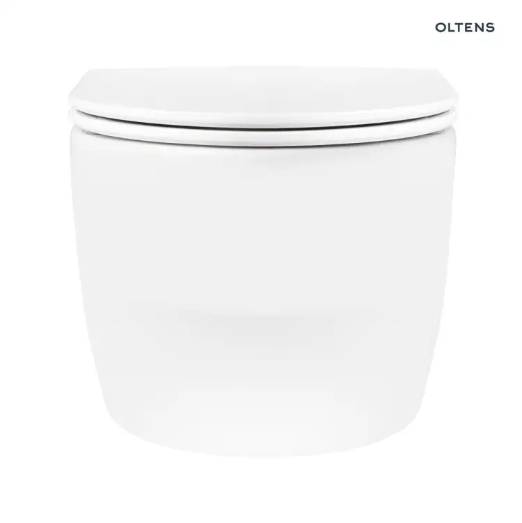 Oltens HOLSTED miska WC wisząca PureRim z deską wolnoopadająca biały 42017000