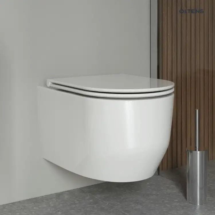 Oltens HOLSTED miska WC wisząca PureRim z deską wolnoopadająca biały 42017000