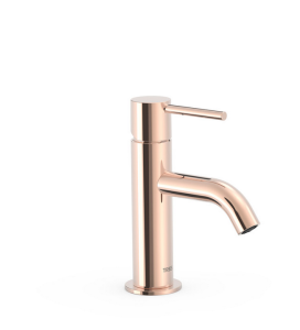 Tres STUDY bateria umywalkowa złoto różowe połysk 26290301OP