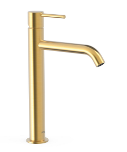 Tres STUDY bateria umywalkowa średnia złoty mat 26230701OM