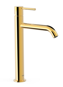 Tres STUDY bateria umywalkowa średnia złoty połysk 26230701OR