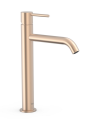 Tres STUDY bateria umywalkowa średnia różowe złoto matowe 26230701OPM
