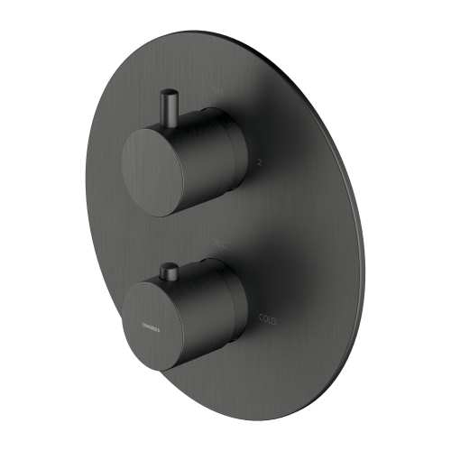 Omnires Y bateria wannowo-natryskowa termostat grafit Y1236ROGR