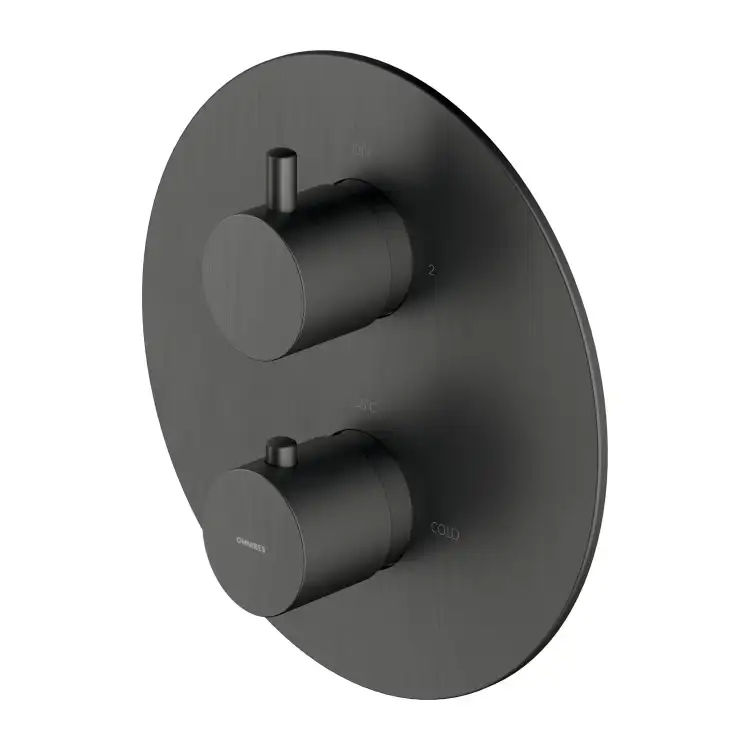 Omnires Y bateria wannowo-natryskowa termostat grafit Y1236ROGR