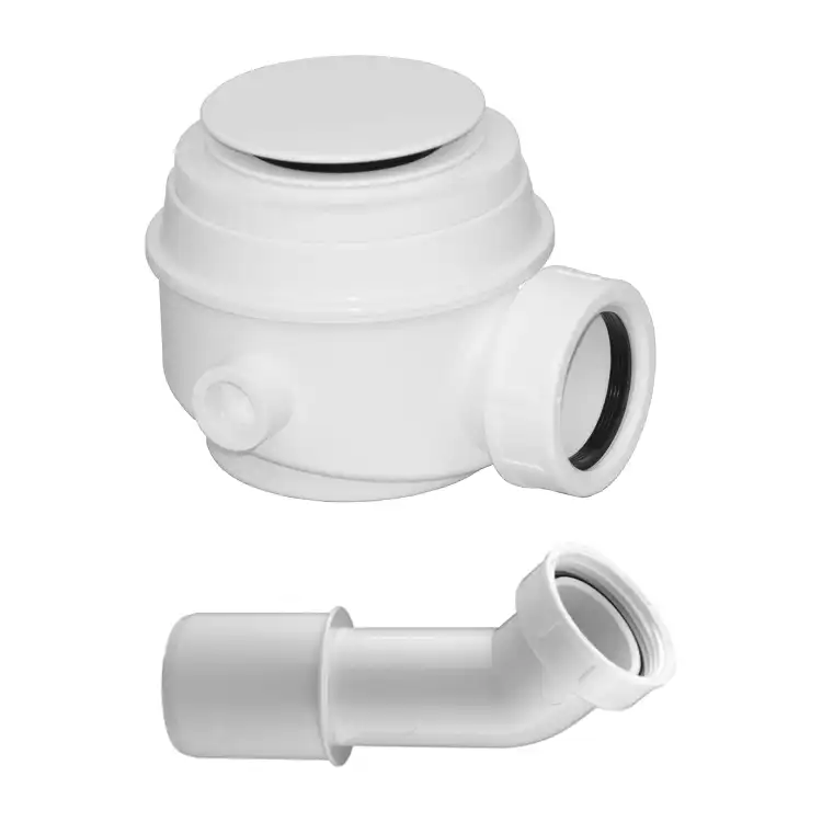 OMNIRES Syfon wannowy/brodzikowy fi 52 mm biały połysk WB01XBP