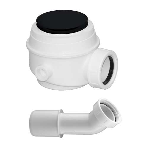 OMNIRES Syfon wannowy/brodzikowy fi 52 mm czarny mat WB01XBL