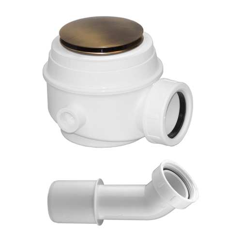 OMNIRES Syfon wannowy/brodzikowy fi 52 mm brąz antyczny WB01XBR