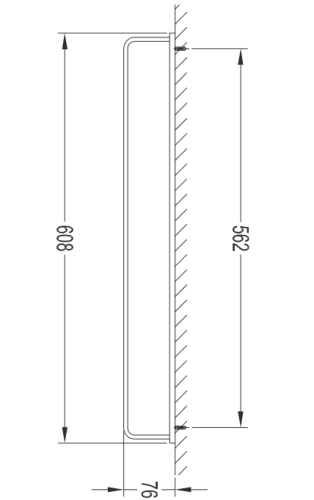 Omnires DARLING wieszak na ręcznik 61 cm nikiel DA70216NI