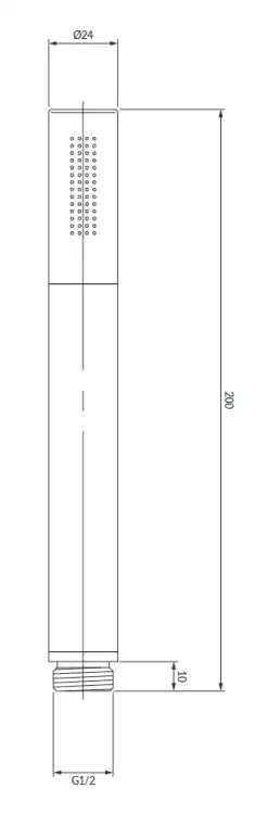 Omnires wąż prysznicowy 150 cm grafit 029GR