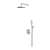 Omnires Y komplet natryskowy termostat nikiel SYSYT05NI