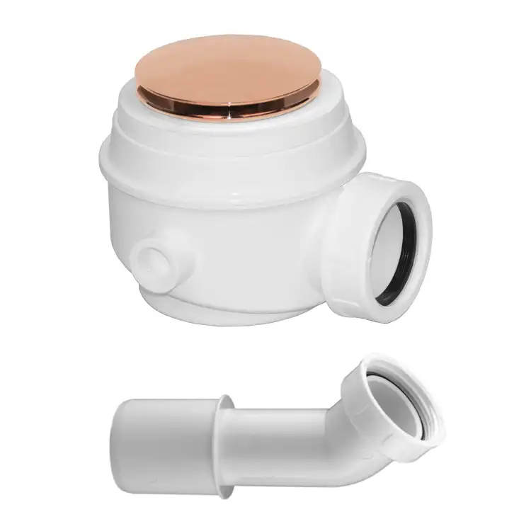 OMNIRES Syfon wannowy/brodzikowy fi 52 mm miedź połysk WB01XCP