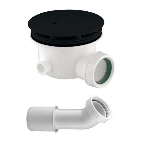 OMNIRES Syfon brodzikowy fi90 czarny mat ST6590.43+ST45XBL