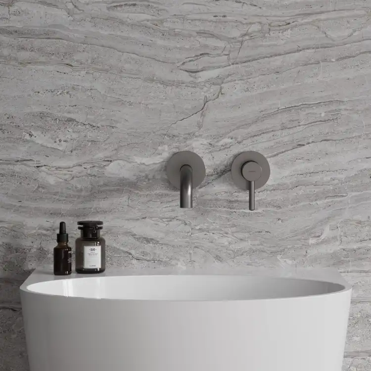 Omnires Y bateria umywalkowa podtynkowa 200 mm grafit Y1215HLGR