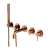 Omnires Y bateria wannowa 5-otworowa podtynkowa wylewka 160 mm miedź połysk Y1237/1SCP