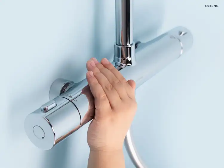 Oltens BORAN system prysznicowy natynkowy z termostatem chrom 36502100
