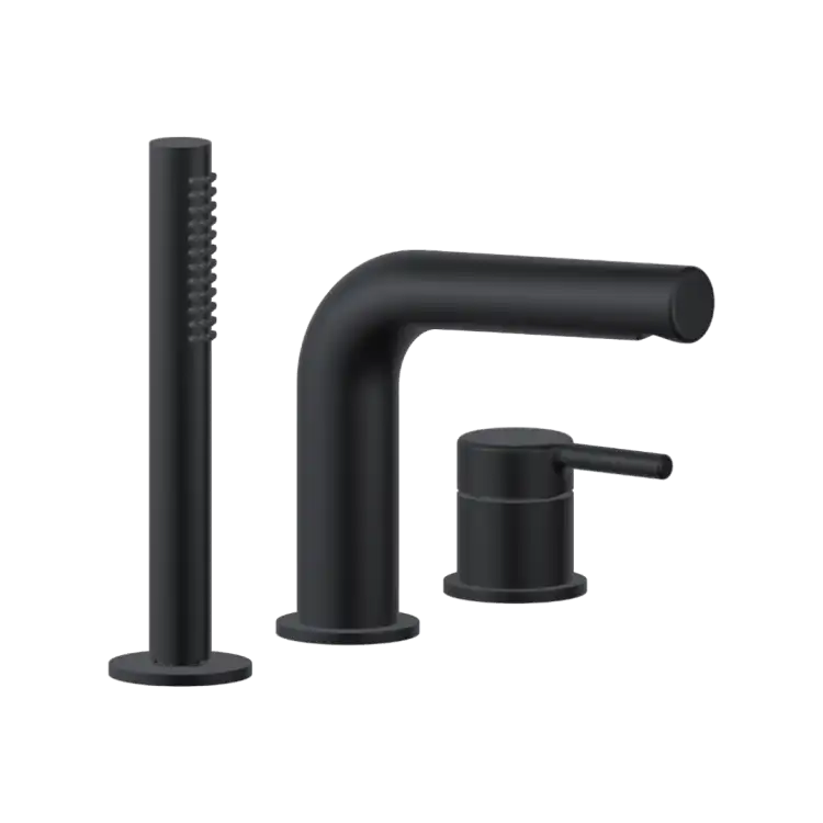 Excellent Pi bateria wannowa 3- otworowa czarny mat AREX.1234BL