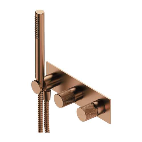 Omnires CONTOUR bateria natryskowo-wannowa miedź szczotkowana CT8035/1CPB