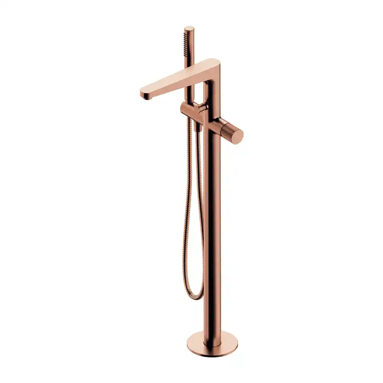 Omnires CONTOUR bateria wannowa wolnostojąca miedź szczotkowana CT8033CPB