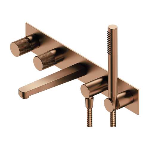Omnires CONTOUR bateria wannowa 5 -otworowa podtynkowa miedź szczotkowana CT8037/1CPB